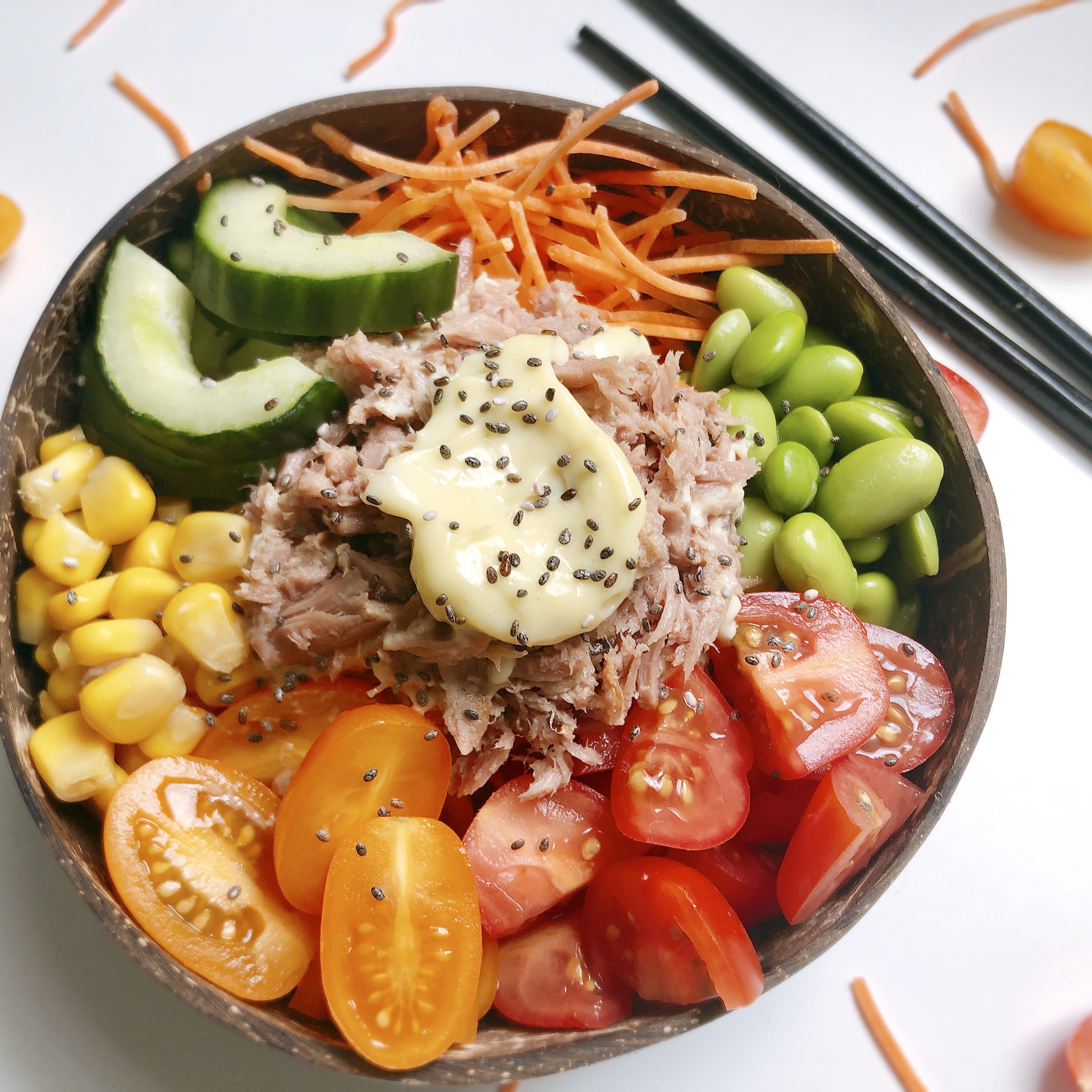 Spiksplinternieuw Sushi salad bowl met tonijn & wasabi mayonaise ZZ-14